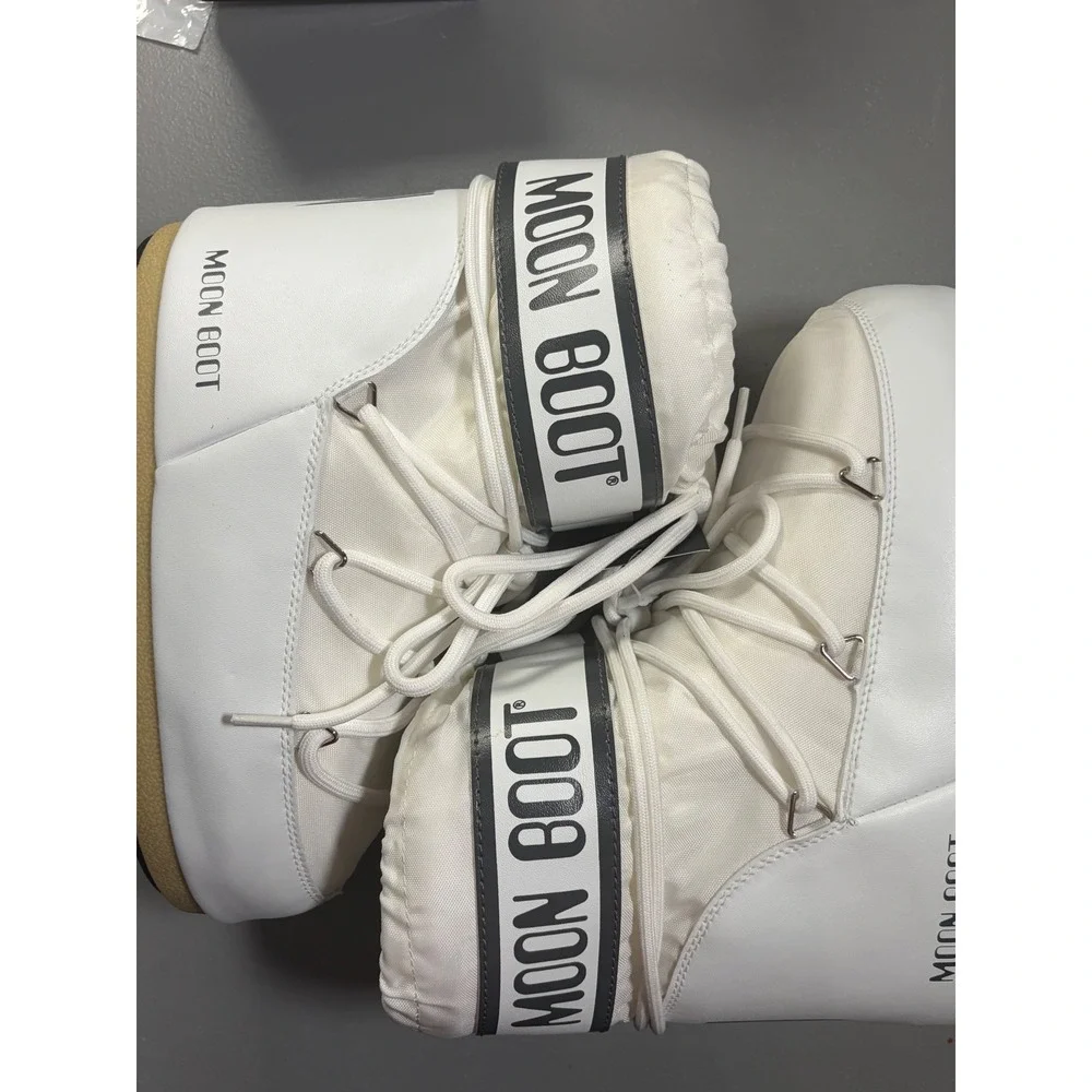 Moon Boot Icon Nylon Snow Boots White NWT EU 40/42 UK 7 US Mens 8/8.5